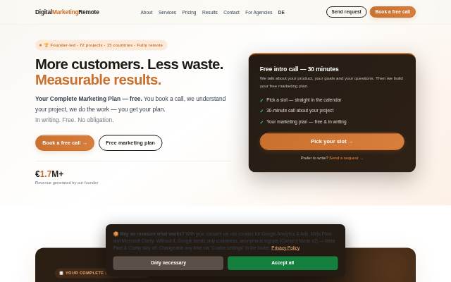 Digital Marketing Remote storefront