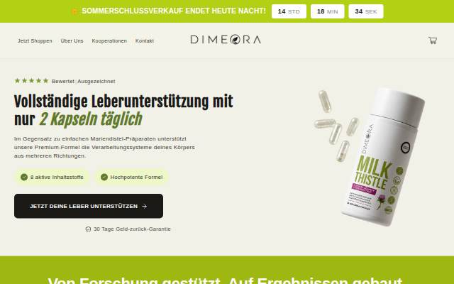 Dimeora storefront