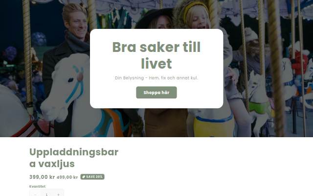 Dinbelysning storefront