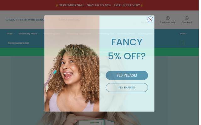 Direct Teeth Whitening storefront