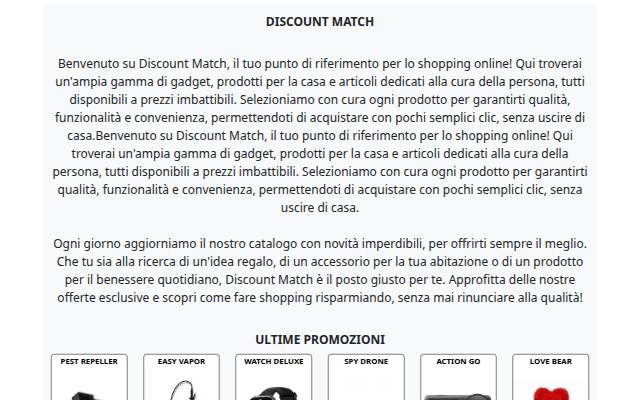 Montra da Discount Match