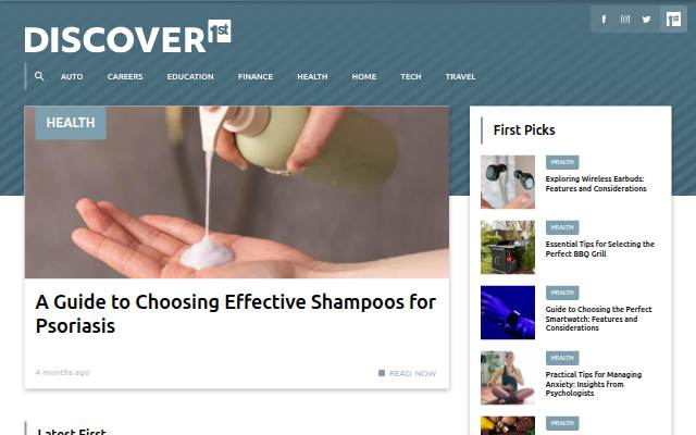 Discover 1st storefront