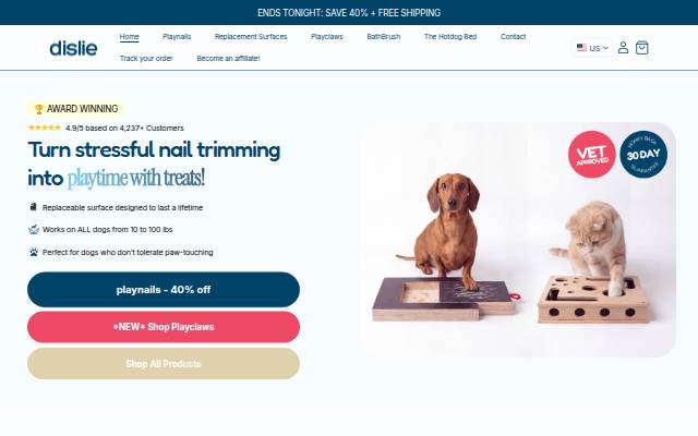 Dislie storefront