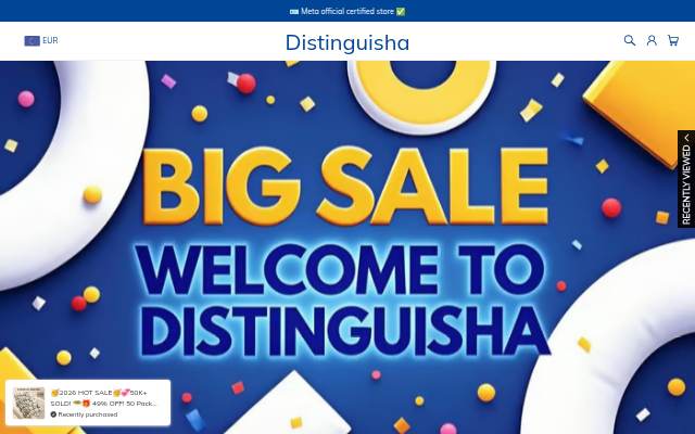 Distinguisha storefront