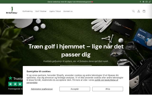 DitGolfUdstyr storefront