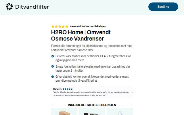 Ditvandfilter.dk storefront