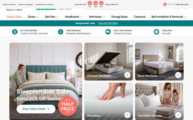 Divan Base Direct® storefront