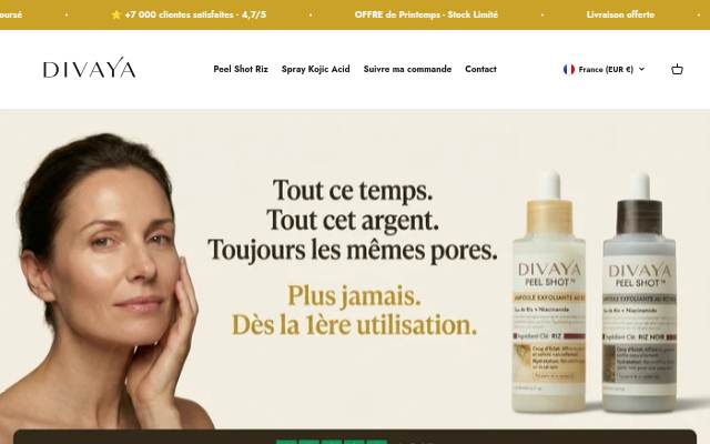 Divaya storefront
