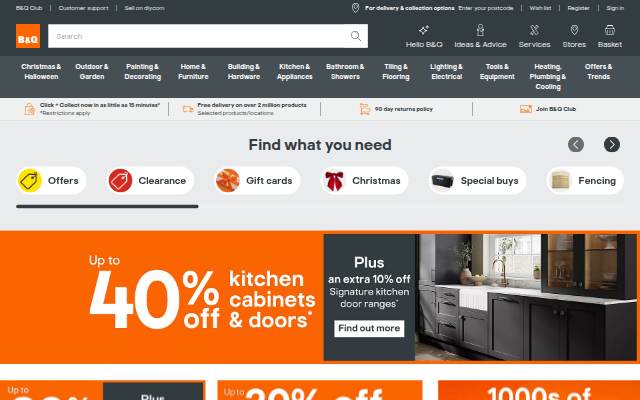B&amp;Q storefront