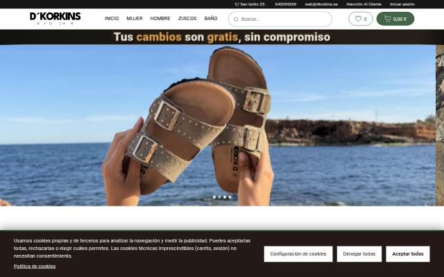 Sandalias y calzado de verano D´Korkins storefront
