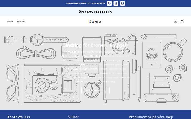 Startseite von Doera