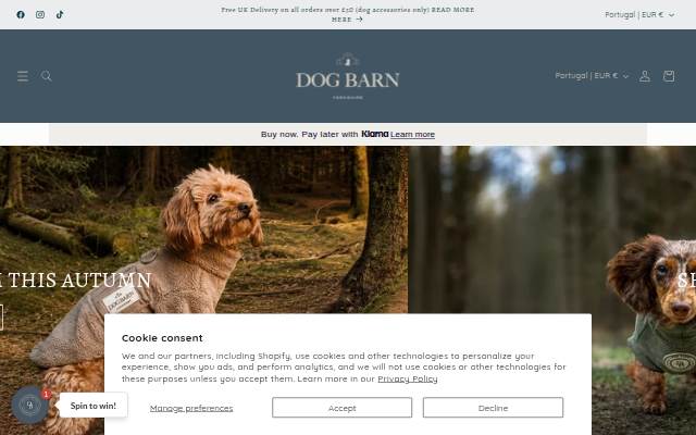 Montra da Dog Barn Yorkshire