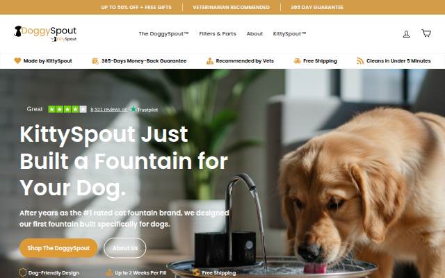 DoggySpout storefront