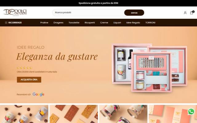 Startseite von Dolci Creazioni Shop
