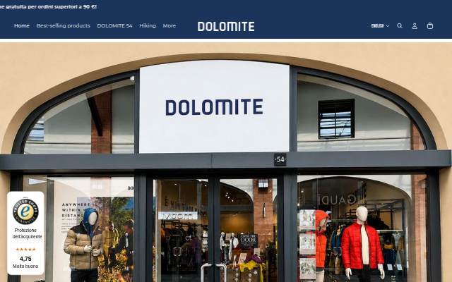 DOLOMITE storefront