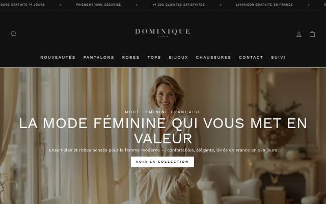 Dominique Paris storefront