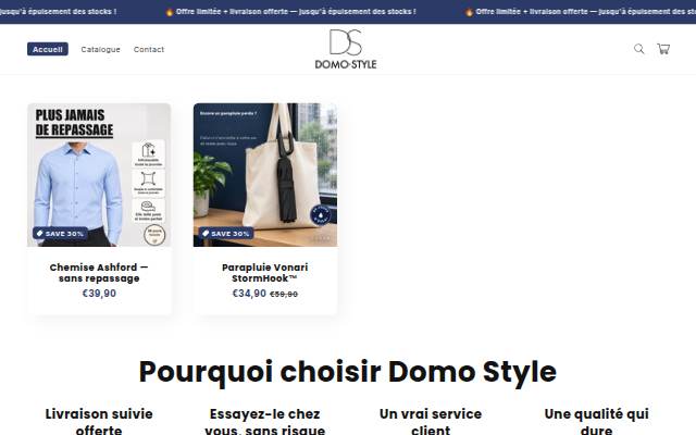 Domo Style storefront