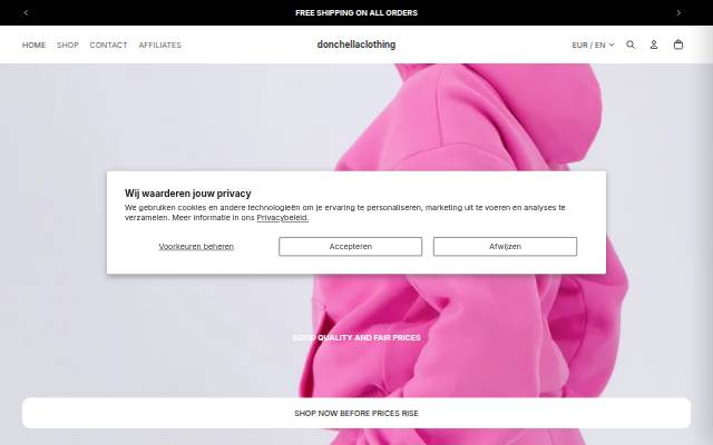 donchellaclothing storefront