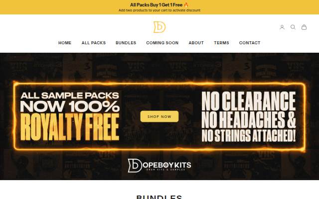 Startseite von DopeBoyKits