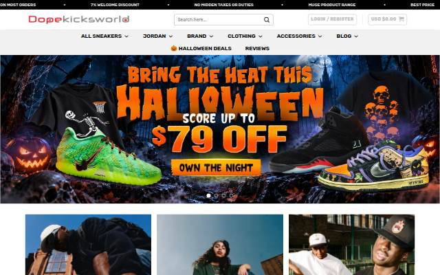 Dopekicksworld storefront