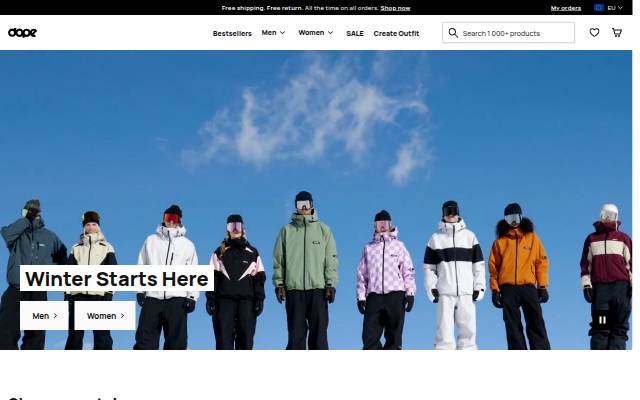 Startseite von Dopesnow