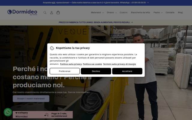 Montra da Dormideo Italia