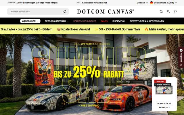 DOTCOMCANVAS® storefront