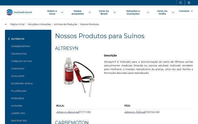 Produtos para Animais de Produção storefront