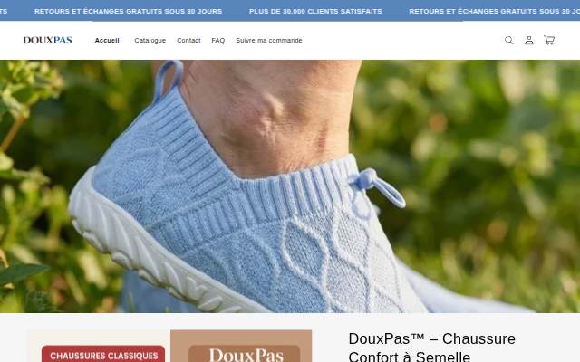 Startseite von DouxPas