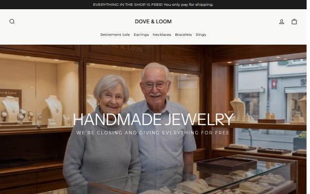 Startseite von Dove &amp; Loom
