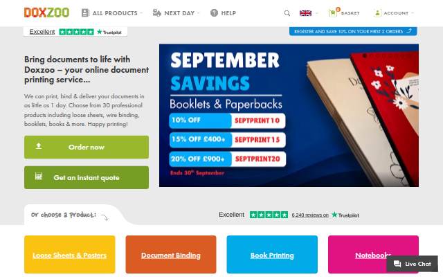 Doxzoo: Document Printing &amp; Binding storefront