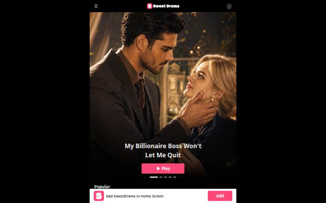 SweetDrama storefront