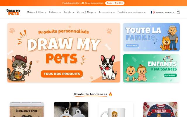 Draw My Pets storefront