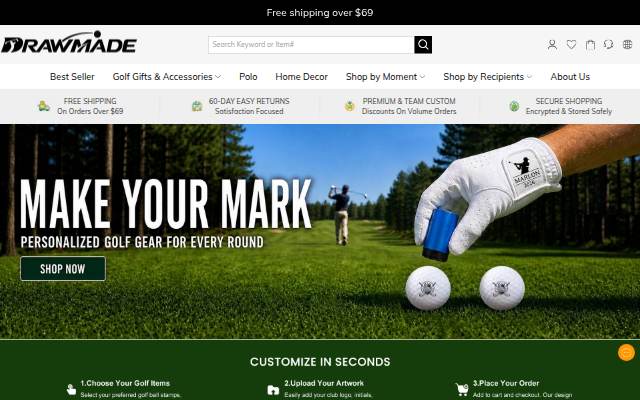 Personalized Golf Gifts &amp; Accessories storefront