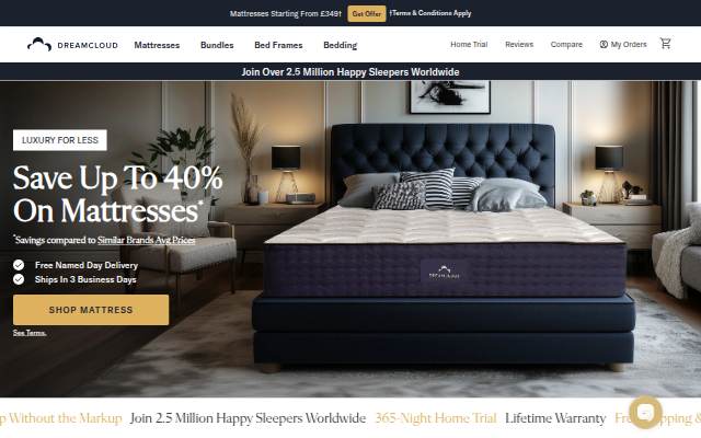 DreamCloud storefront