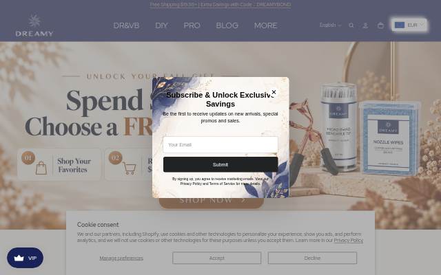 Dreamybond storefront
