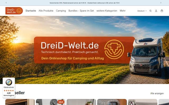 Startseite von DreiD-Welt