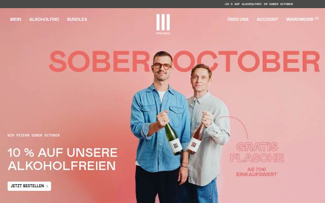 Startseite von III FREUNDE Shop