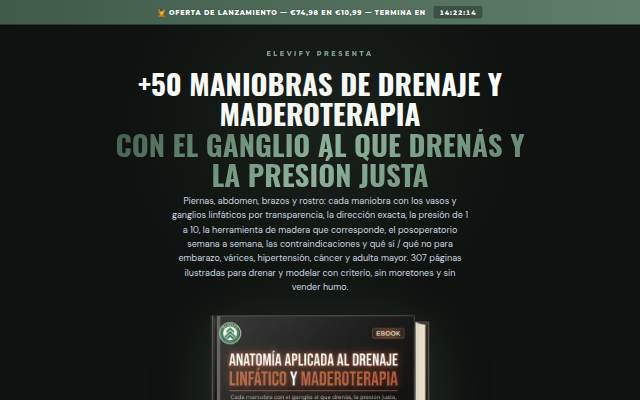 Startseite von Anatomía Aplicada al Drenaje Linfático y la Maderoterapia — Elevify