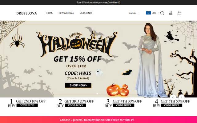 Dresslova storefront