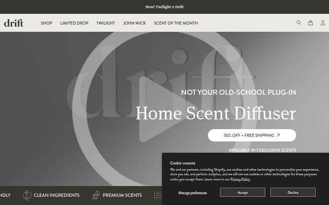 Drift storefront