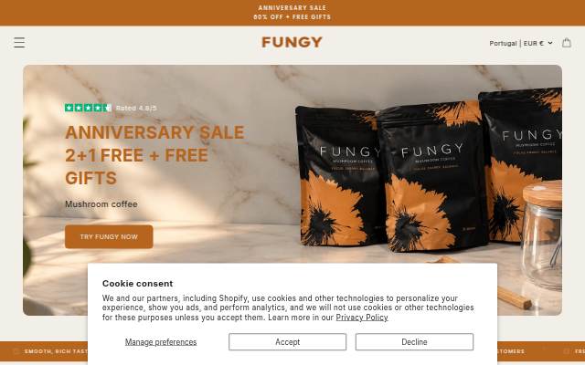 Fungy storefront