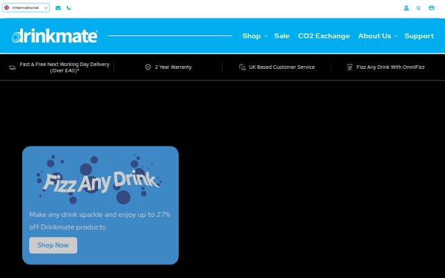 Drinkmate UK storefront