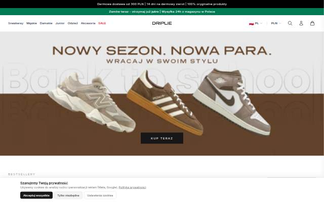 Driplie storefront