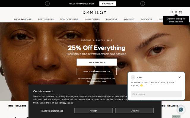 DRMTLGY storefront