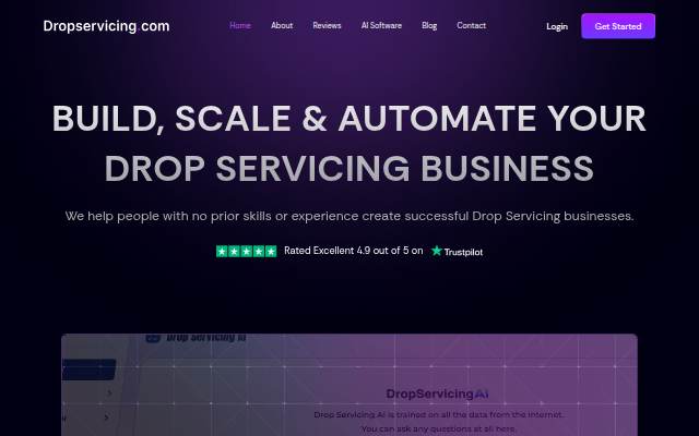 Dropservicing.com storefront