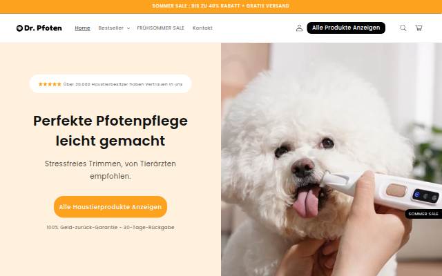 Hund Katze Zubehör storefront