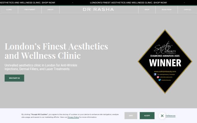 Startseite von Wellness and Aesthetics Clinic London