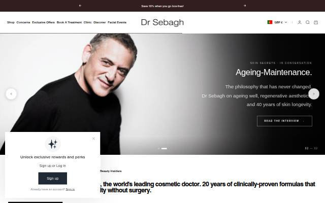 Dr Sebagh storefront