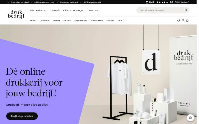 Drukbedrijf storefront